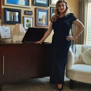 EUC Vintage Formal Sparkling evening gown: sz 12